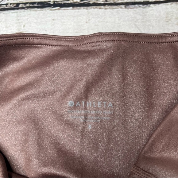 Athleta Inclination Shimmer Moto Tight Size S - Picture 2 of 7